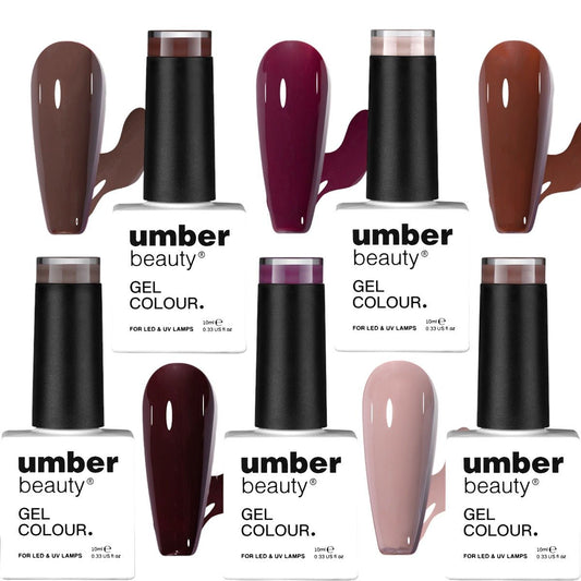 Mocha by Umber - Colour Gel Nail Polish Set 5x10ml - Umber Beauty®